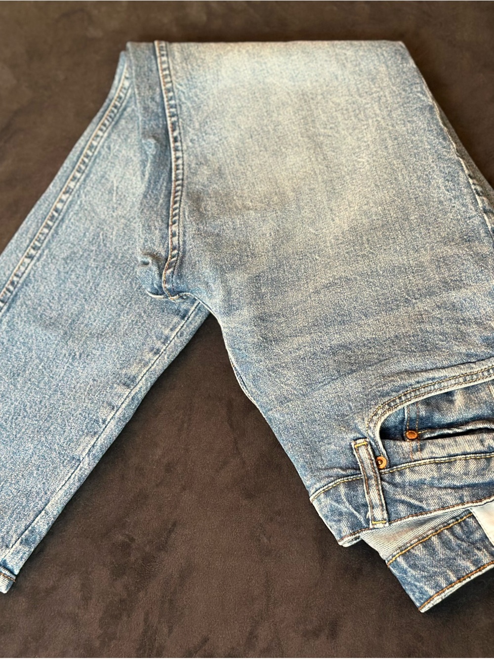 H&M Men's Light Blue Straight-Leg Jeans